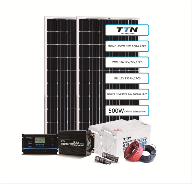 500W/2655WH Solar Power System